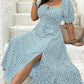 💃Summer Hot Sale 50% OFF💗Plus Size Split Floral Print Boho Maxi Dress