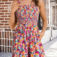 💃Women's Summer Square Neck Sleeveless Loose Casual Short Smocked Romper✨