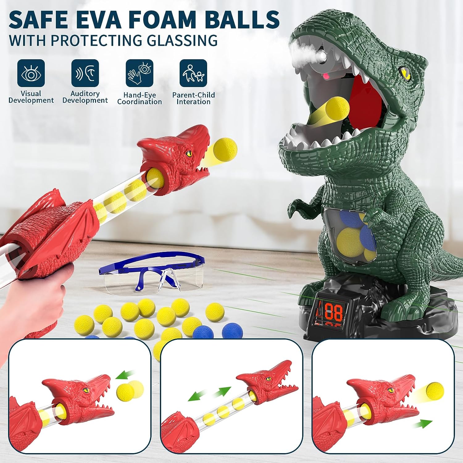 40% OFF🎁New Arrive Dinosaur Shooting Toy Set-1