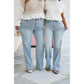 💥Last Day! Hurry up!!✨FREE SHPPING✈️👖High Rise Vintage Wash Tummy Control Top Straight Leg Jeans