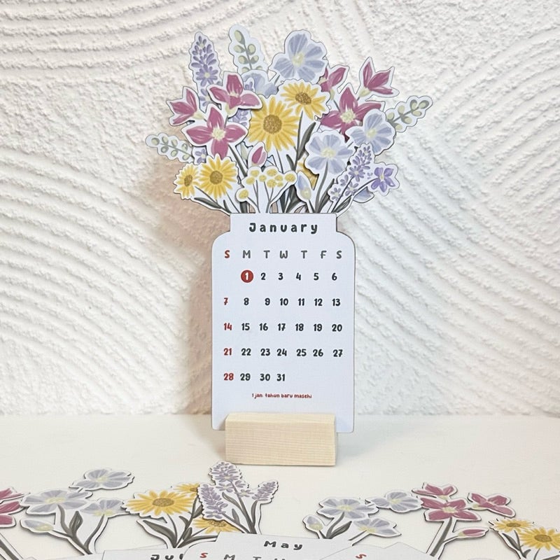 💐2024 Bloomy Flowers Desk Calendar-Buy 2 Get Free Shipping-5
