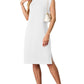 🔥Summer Sale 50% OFF💥Women Round Neck Loose Split Wrinkle-Free Midi Dress with Pockets