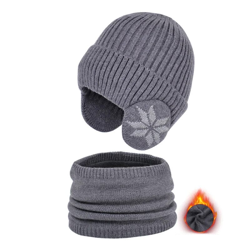 Winter Beanie Hat Scarf Sets Warm Knit Hat-19