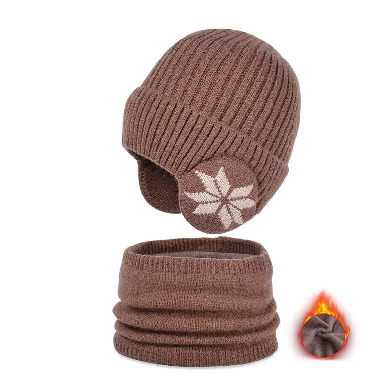 Winter Beanie Hat Scarf Sets Warm Knit Hat-18