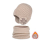 Winter Beanie Hat Scarf Sets Warm Knit Hat-16
