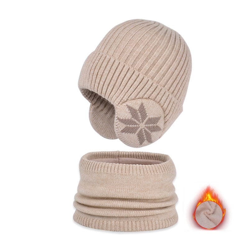 Winter Beanie Hat Scarf Sets Warm Knit Hat-16