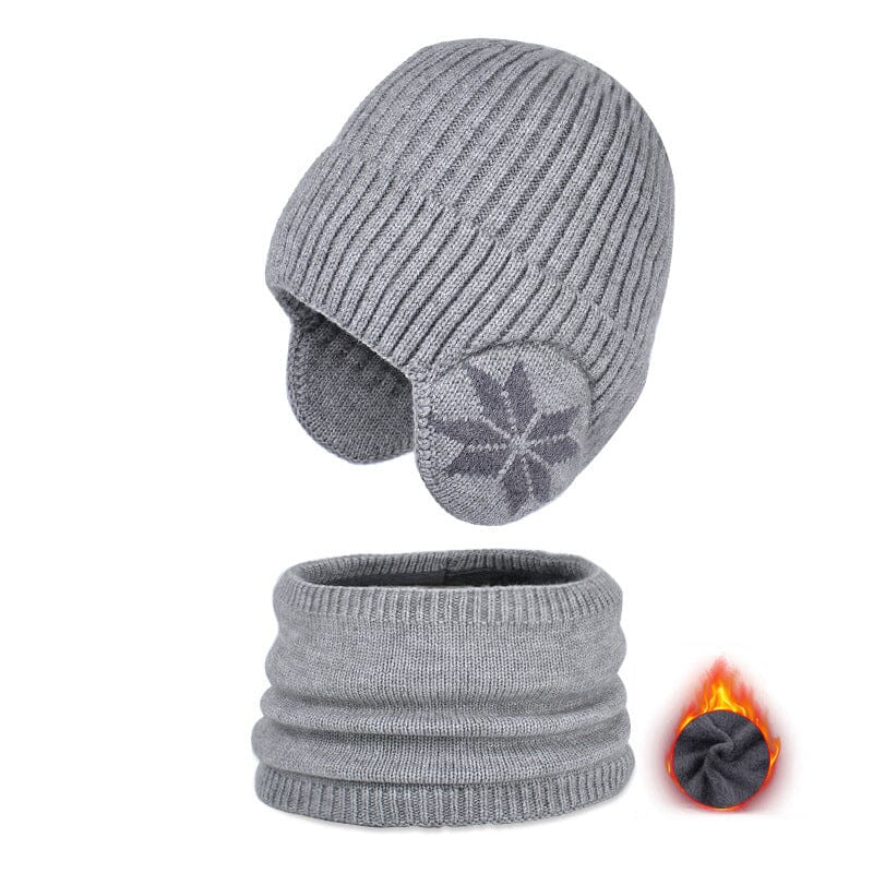 Winter Beanie Hat Scarf Sets Warm Knit Hat-14