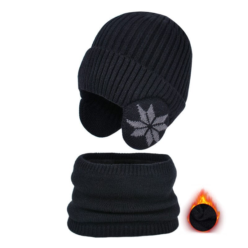 Winter Beanie Hat Scarf Sets Warm Knit Hat-15