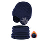 Winter Beanie Hat Scarf Sets Warm Knit Hat-17