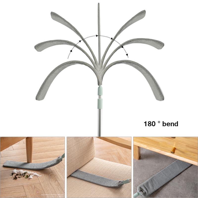 Multifunction Retractable Microfiber Dust Brush Gap Mop-9