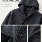 ⏰ LAST DAY! Buy 2 & FREE SHIPPING! 🧥  Men's Heavyweight Buttoned Hood Sweatshirt – Soft Blend, Fitted, Minimalist Streetwear ✨ Long Sleeve for Everyday Wear 🛒