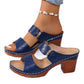 Women's Stylish Open-Toe Chunky Heel Sandals