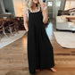 💖Summer Promotion 50% OFF-Plus Size Wide Pipes Overall Jumpsuit💖