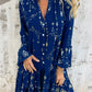 💖Big Promation!🔥💖Women's Comfortable Midi Dress with Geometric Print and V-Neckline