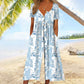 💥Last Day Special Sale 50% OFF💃Printed V-Neck Side Pocket Jumpsuit