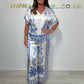 Women's Casual V-Neck Short Sleeve Top Wide Leg Pants Set