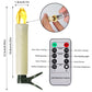 💥CHRISTMAS SALE💥10/12 Pack LED Flameless Taper Candles with Remote & Removable Clips🕯️✨