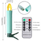 💥CHRISTMAS SALE💥10/12 Pack LED Flameless Taper Candles with Remote & Removable Clips🕯️✨