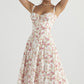 💕HOT SALE 49% OFF💕Frenchy Style All Over Print Ruched Women Lace Up Dress🌸
