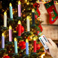 💥CHRISTMAS SALE💥10/12 Pack LED Flameless Taper Candles with Remote & Removable Clips🕯️✨