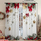 🎅Xmas Sale - 50% OFF🎄Christmas Window Curtains 2-Piece Set for Home Decor