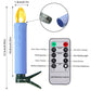 💥CHRISTMAS SALE💥10/12 Pack LED Flameless Taper Candles with Remote & Removable Clips🕯️✨