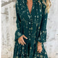 💖Big Promation!🔥💖Women's Comfortable Midi Dress with Geometric Print and V-Neckline
