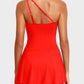 🏖️Last Day Sale 60% OFF👙One Shoulder Skirted One Piece Swimsuit
