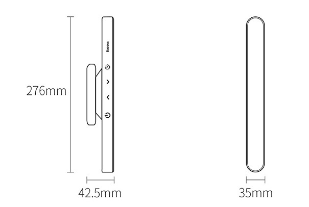 Magnetically rechargeable touch lamp with long battery life-12