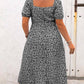 💃Summer Hot Sale 50% OFF💗Plus Size Split Floral Print Boho Maxi Dress