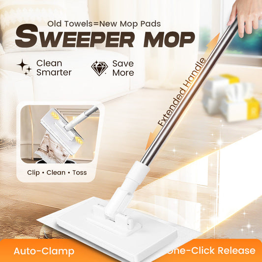 💥 Last day! 50% Off💥Disposable Dust Mop with 4 Reusable Cloths