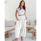 🎁Last Day Promotion 50% OFF - Women's Linen Wide Leg Pants with Pockets