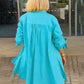Women's Long Plain Cotton Shirt Jacket