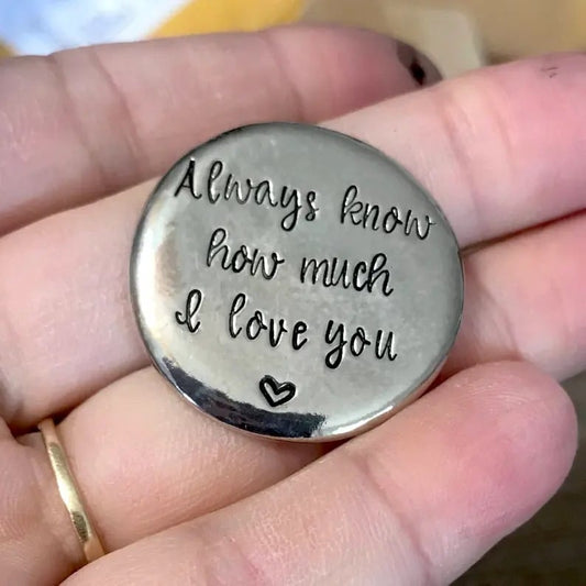 ✨GIFT PREFERRED🎁HEARTFELT PEWTER POCKET TOKENS
