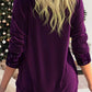 🎁Last Day Sale 50% OFF🎄Sequin Loose Smocked Fake Two-Piece Top