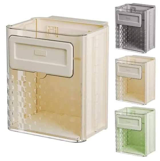 WALL-MOUNTED HANGING TRASH CAN WITH LID-6