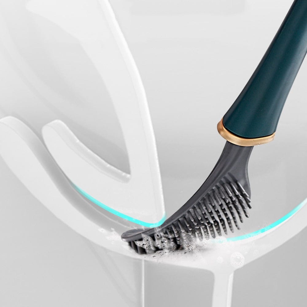 Modern Home Flexible Silicone Baseball Shaped Toilet Brush-3