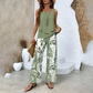 🔥FREE SHIPPING🌺Women's Trendy Print 2 Piece Outfits Sleeveless Top & Pants