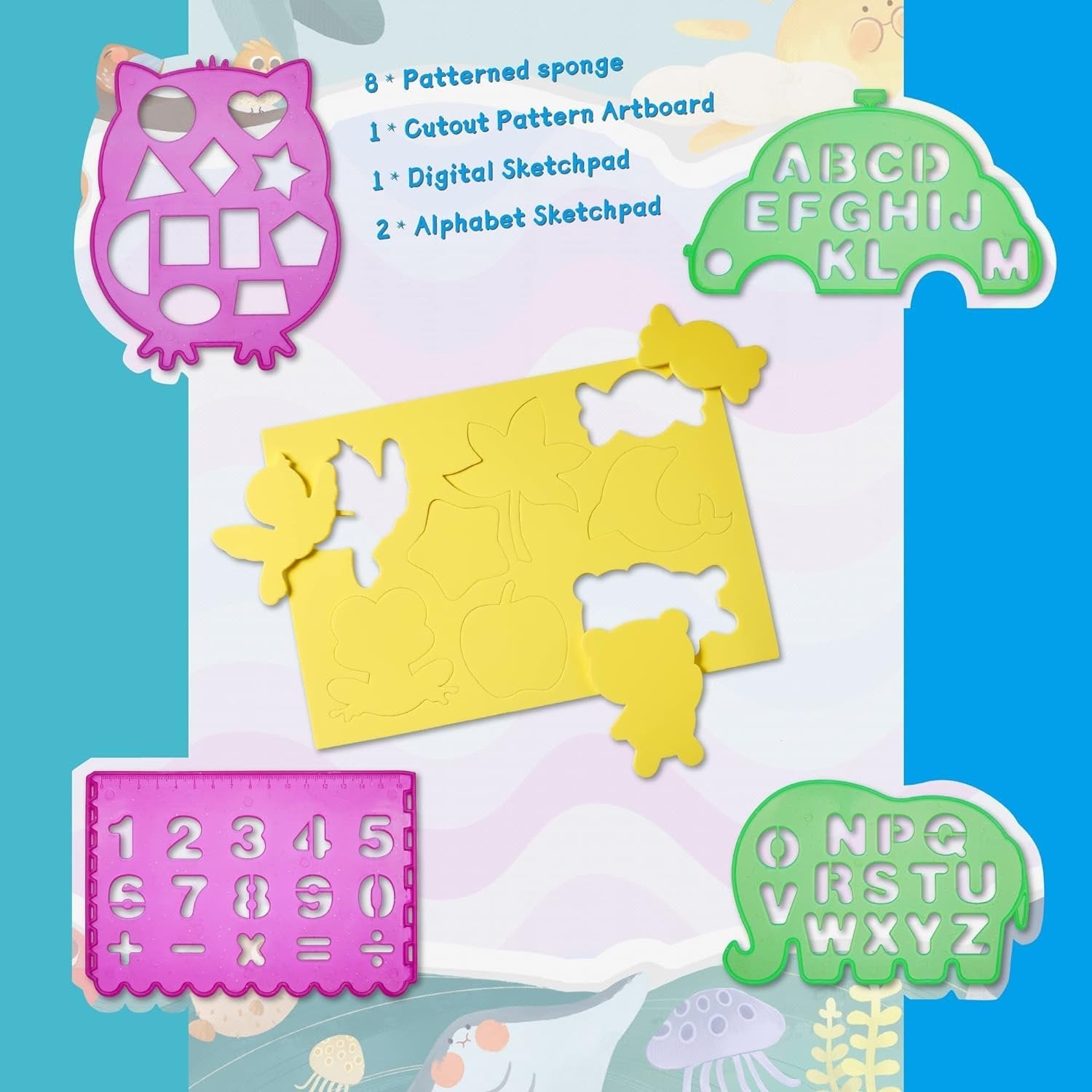 🔥Last Day Promotion 49% OFF - Water Doodle Mat ,Aqua Painting Drawing Mat Mess Free Learning Toy Mat-4