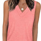 🎁Summer Promotion 50% OFF✨Women's Sleeveless V-Neck Slimming Loose Fit Casual Tank Top