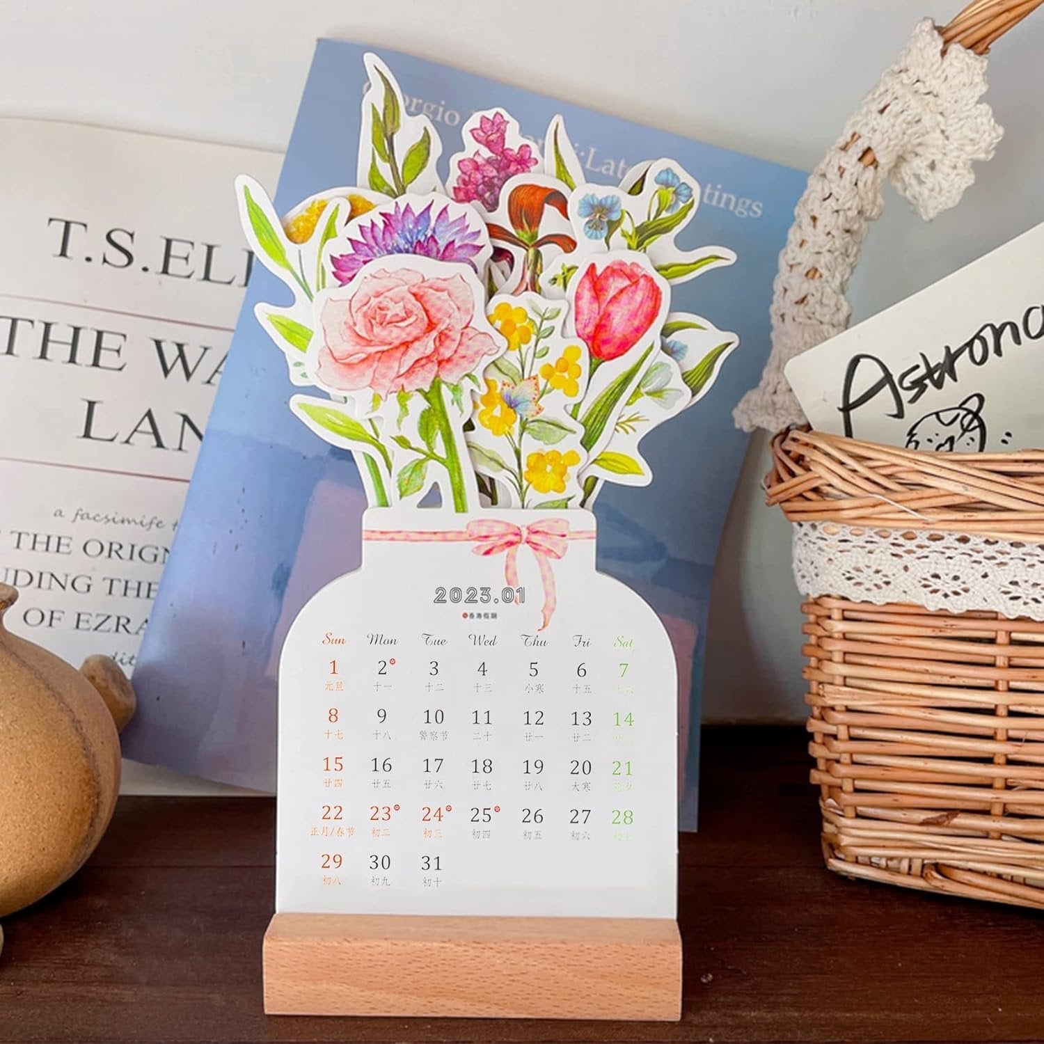 💐2024 Bloomy Flowers Desk Calendar-Buy 2 Get Free Shipping-8