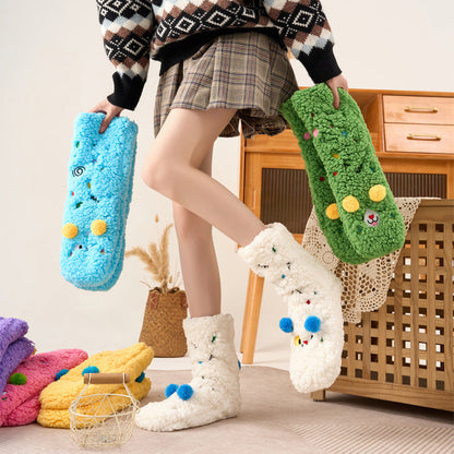 🔥HOT SALE 49% OFF🔥Women's Fluffy Thick Slipper Socks
