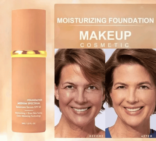 🔥LAST DAY SALE 50% OFF✨⚡50K+ SOLD!🎁4-in-1 Perfecting Foundation – High Coverage, SPF & All-Day Hydration🤍✨