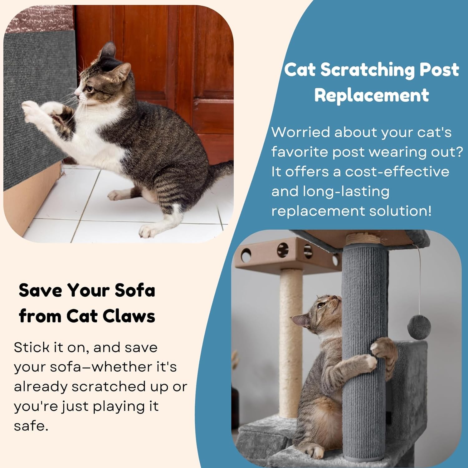 🔥41% Can protect furniture -Asisumption™cat scratching mat-4