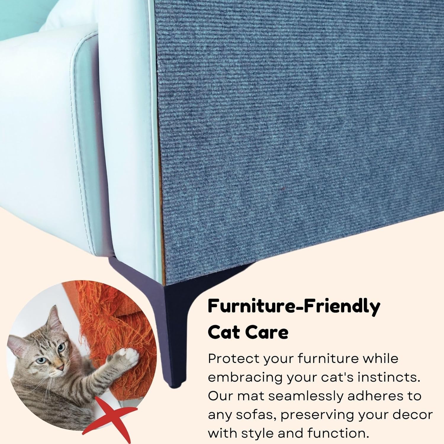 🔥41% Can protect furniture -Asisumption™cat scratching mat-6