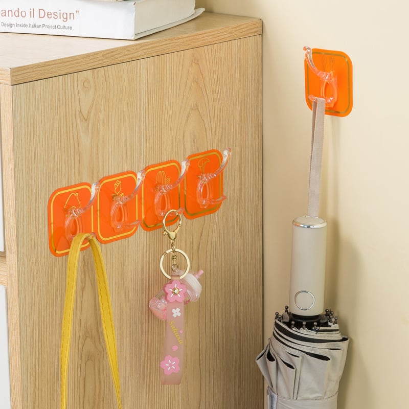 🔥HOT SALE 49% OFF🔥MULTIFUNCTIONAL TRANSPARENT 6 HOOKS-2