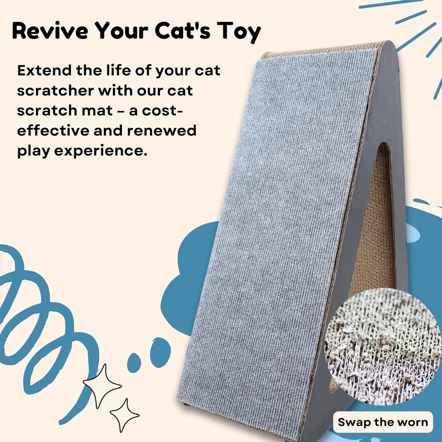 🔥41% Can protect furniture -Asisumption™cat scratching mat-7