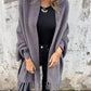 🔥50% OFF🔥Women's Long Sleeve Casual Tassel Shawl Coat
