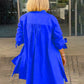 Women's Long Plain Cotton Shirt Jacket