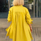 Women's Long Plain Cotton Shirt Jacket